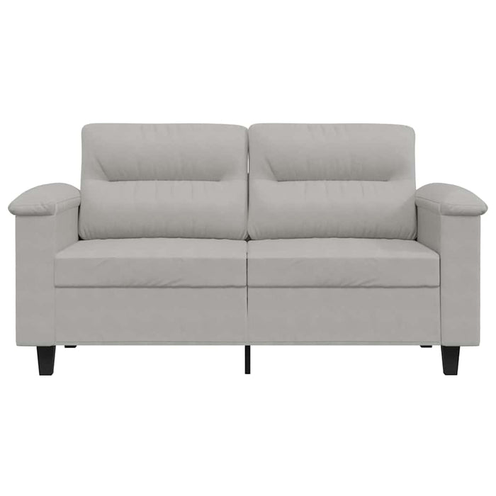 Canapea cu 2 locuri, gri deschis, 120 cm, țesătură microfibră WALTI