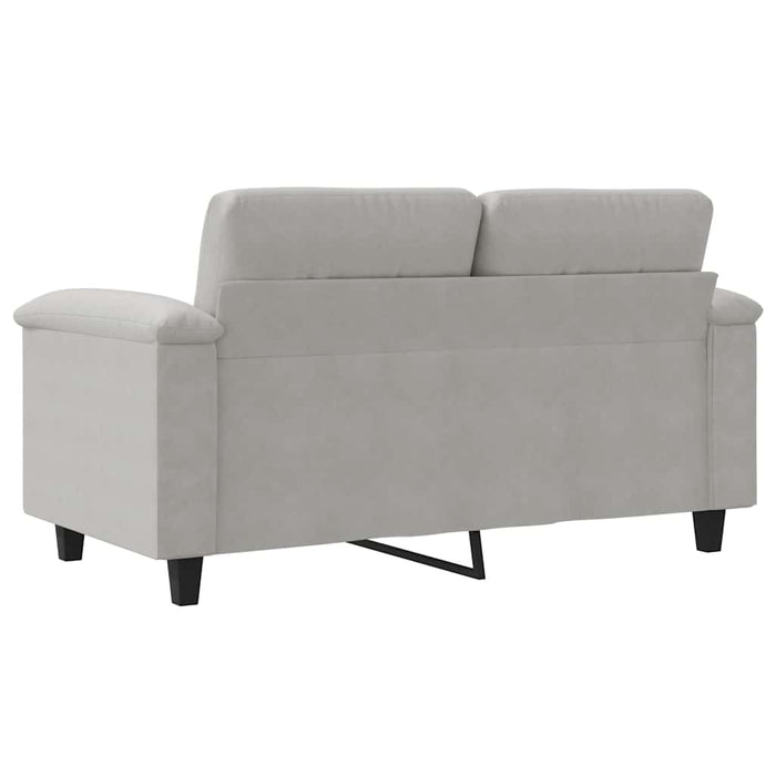 Canapea cu 2 locuri, gri deschis, 120 cm, țesătură microfibră WALTI