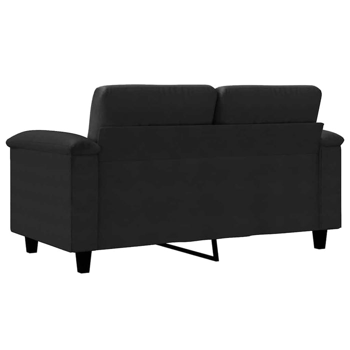 Canapea cu 2 locuri, negru, 120 cm, țesătură microfibră - WALTI WALTI