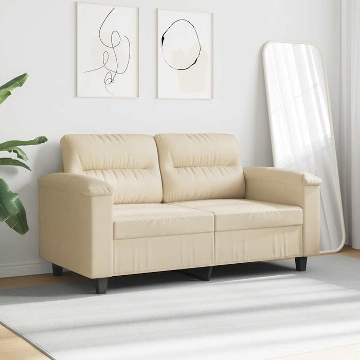 Canapea cu 2 locuri, crem, 120 cm, țesătură microfibră - WALTI WALTI