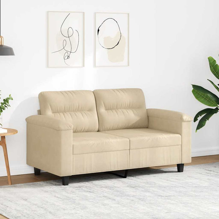 Canapea cu 2 locuri, crem, 120 cm, țesătură microfibră - WALTI WALTI