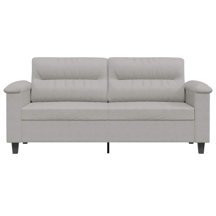 Canapea cu 2 locuri, gri deschis, 140 cm, țesătură microfibră WALTI