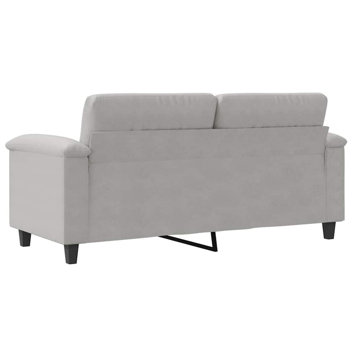 Canapea cu 2 locuri, gri deschis, 140 cm, țesătură microfibră WALTI