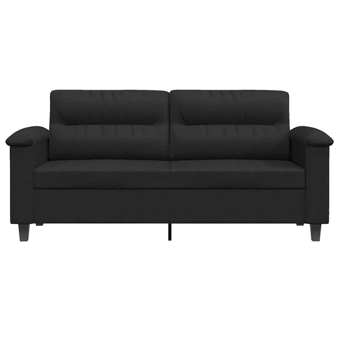 Canapea cu 2 locuri, negru, 140 cm, țesătură microfibră - WALTI WALTI