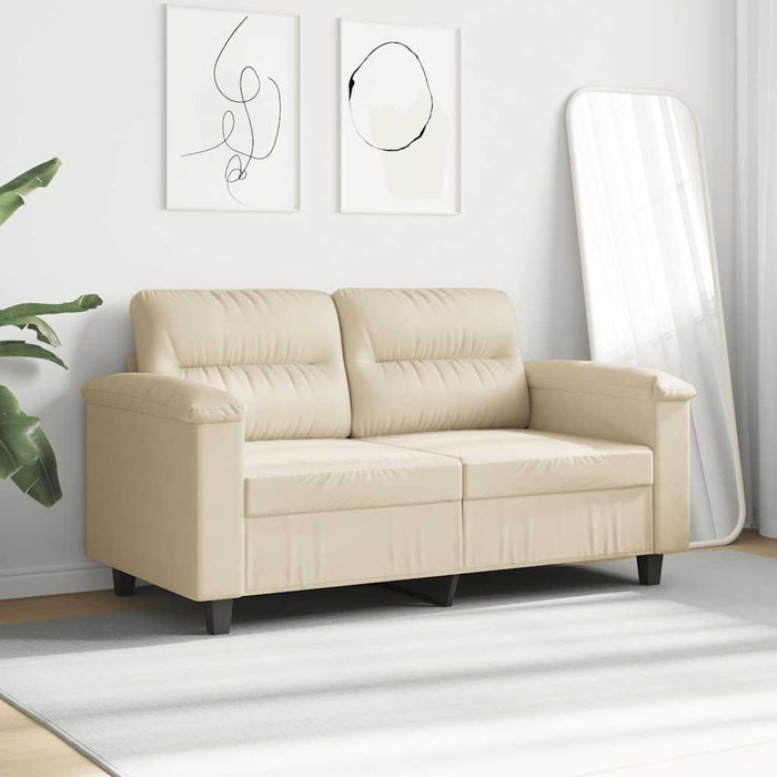 Canapea cu 2 locuri, crem, 140 cm, țesătură microfibră - WALTI WALTI