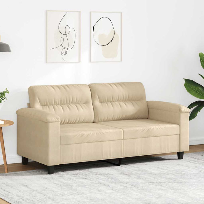 Canapea cu 2 locuri, crem, 140 cm, țesătură microfibră - WALTI WALTI