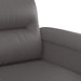 Canapea de o persoană, gri, 60 cm, piele ecologică - WALTI WALTI