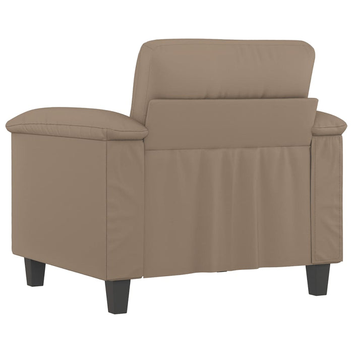 Canapea de o persoană, cappuccino, 60 cm, piele ecologică - WALTI WALTI