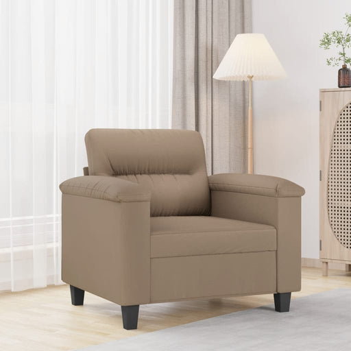 Canapea de o persoană, cappuccino, 60 cm, piele ecologică - WALTI WALTI