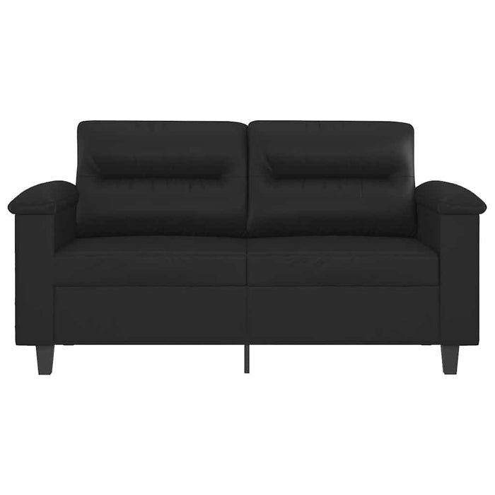 Canapea cu 2 locuri, negru, 120 cm, piele ecologică - WALTI WALTI
