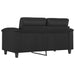 Canapea cu 2 locuri, negru, 120 cm, piele ecologică - WALTI WALTI