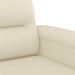 Canapea cu 2 locuri, crem, 120 cm, piele ecologică - WALTI WALTI