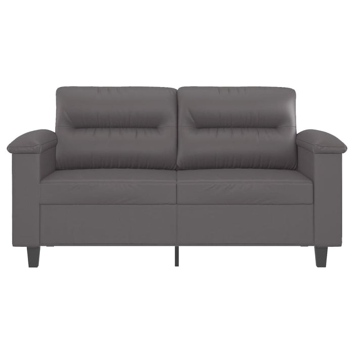 Canapea cu 2 locuri, gri, 120 cm, piele ecologică - WALTI WALTI