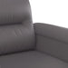 Canapea cu 2 locuri, gri, 120 cm, piele ecologică - WALTI WALTI