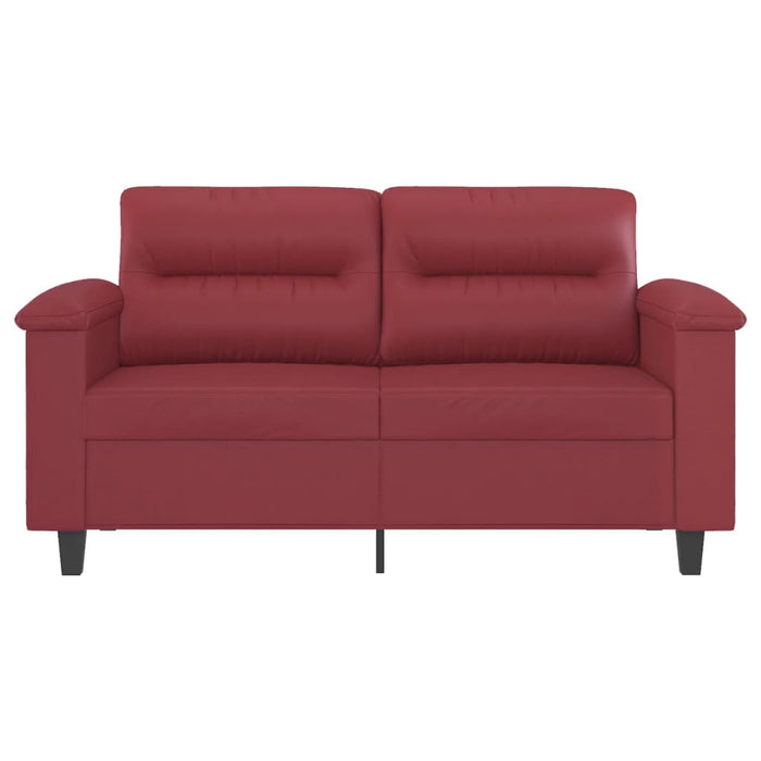 Canapea cu 2 locuri, roșu vin, 120 cm, material textil - WALTI WALTI
