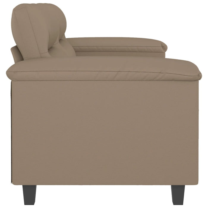 Canapea cu 2 locuri, cappuccino, 120 cm, piele ecologică - WALTI WALTI