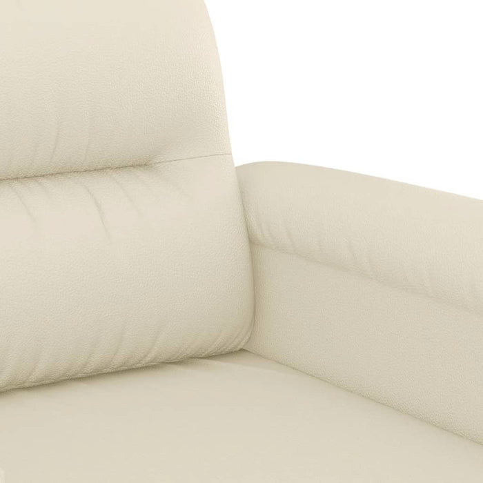 Canapea cu 2 locuri, crem, 140 cm, piele ecologică - WALTI WALTI
