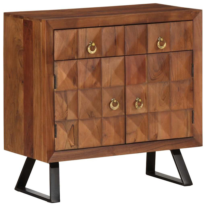 Dulap cu sertar maro miere 70x35x70 cm lemn masiv de salcâm - WALTI WALTI
