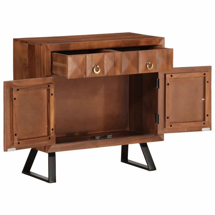 Dulap cu sertar maro miere 70x35x70 cm lemn masiv de salcâm - WALTI WALTI