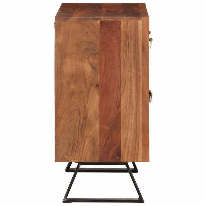 Dulap cu sertar maro miere 70x35x70 cm lemn masiv de salcâm - WALTI WALTI