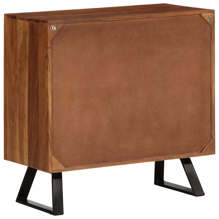 Dulap cu sertar maro miere 70x35x70 cm lemn masiv de salcâm - WALTI WALTI