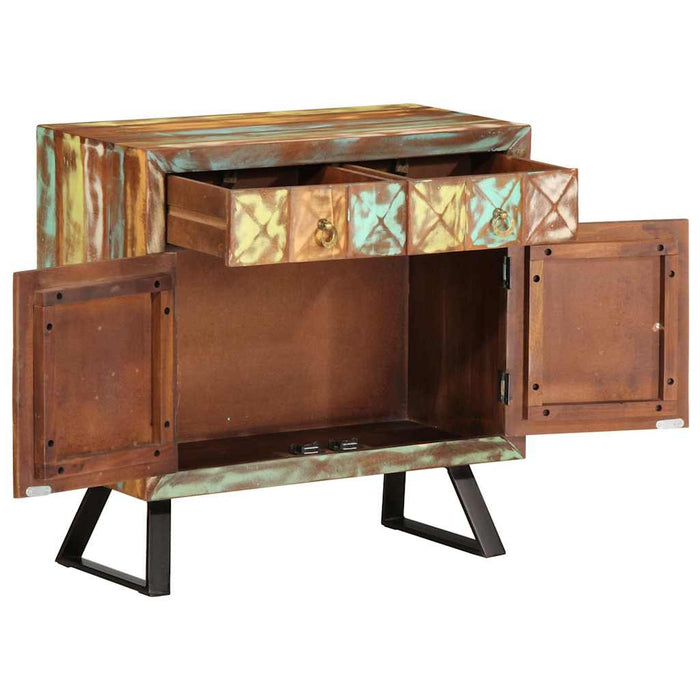 Dulap/sertar multicolor 70x35x70 cm lemn masiv reciclat - WALTI WALTI