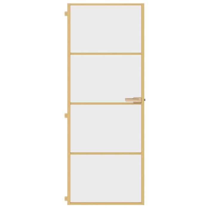 Ușă interior Slim auriu 76x201,5 cm sticlă securizată/aluminiu - WALTI WALTI