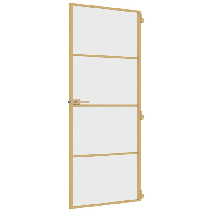 Ușă de interior Slim auriu 83x201,5cm sticlă temperată/aluminiu - WALTI WALTI