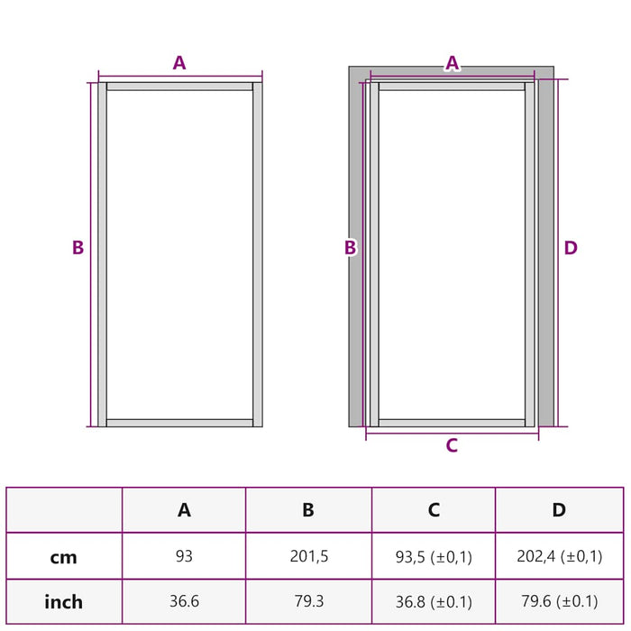 Ușă interioară Slim auriu 93x201,5cm sticlă securizată/aluminiu - WALTI WALTI