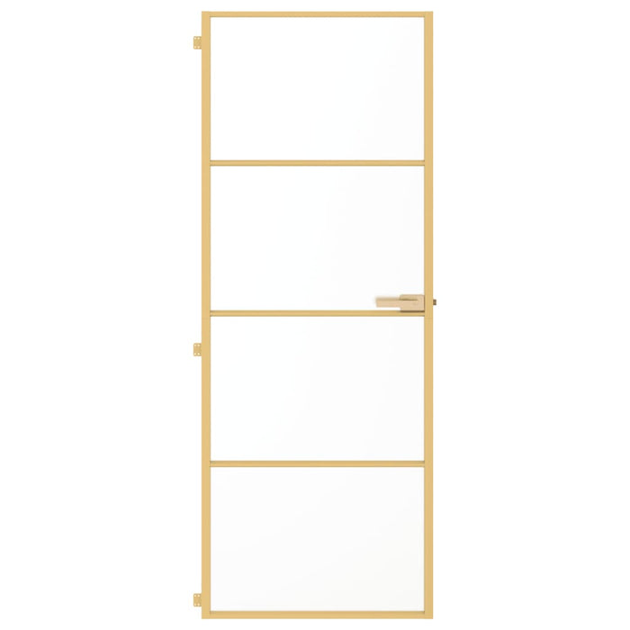 Ușă interior Slim auriu 76x201,5 cm sticlă securizată/aluminiu - WALTI WALTI