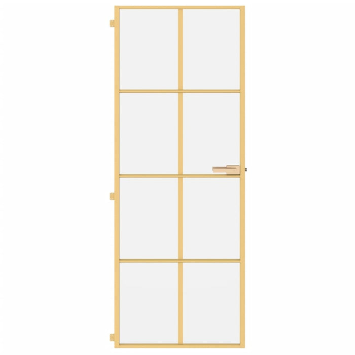 Ușă interior Slim auriu 76x201,5 cm sticlă securizată/aluminiu - WALTI WALTI