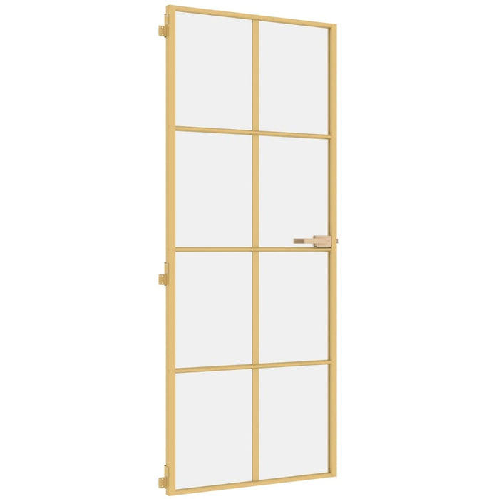 Ușă de interior Slim auriu 83x201,5cm sticlă temperată/aluminiu - WALTI WALTI