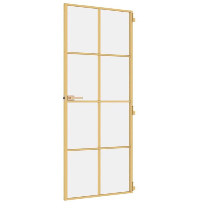 Ușă de interior Slim auriu 83x201,5cm sticlă temperată/aluminiu - WALTI WALTI