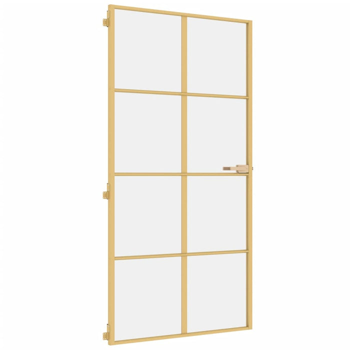 Ușă interior Slim auriu 102,5x201,5cm sticlă temperată/aluminiu - WALTI WALTI