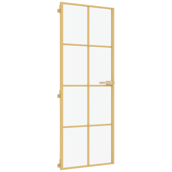 Ușă interior Slim auriu 76x201,5 cm sticlă securizată/aluminiu - WALTI WALTI