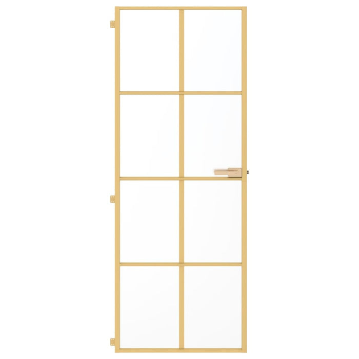 Ușă interior Slim auriu 76x201,5 cm sticlă securizată/aluminiu - WALTI WALTI