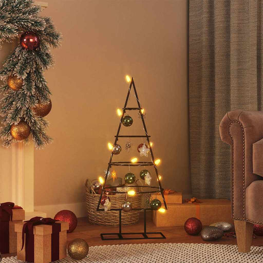 Brad de Crăciun din metal pentru decor, negru, 60 cm - WALTI WALTI