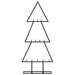 Brad de Crăciun din metal pentru decor, negru, 60 cm - WALTI WALTI