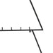 Brad de Crăciun din metal pentru decor, negru, 125 cm - WALTI WALTI