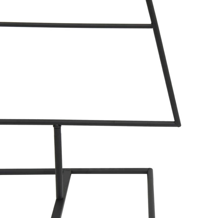 Brad de Crăciun din metal pentru decor, negru, 90 cm WALTI