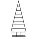 Brad de Crăciun din metal pentru decor, negru, 125 cm - WALTI WALTI