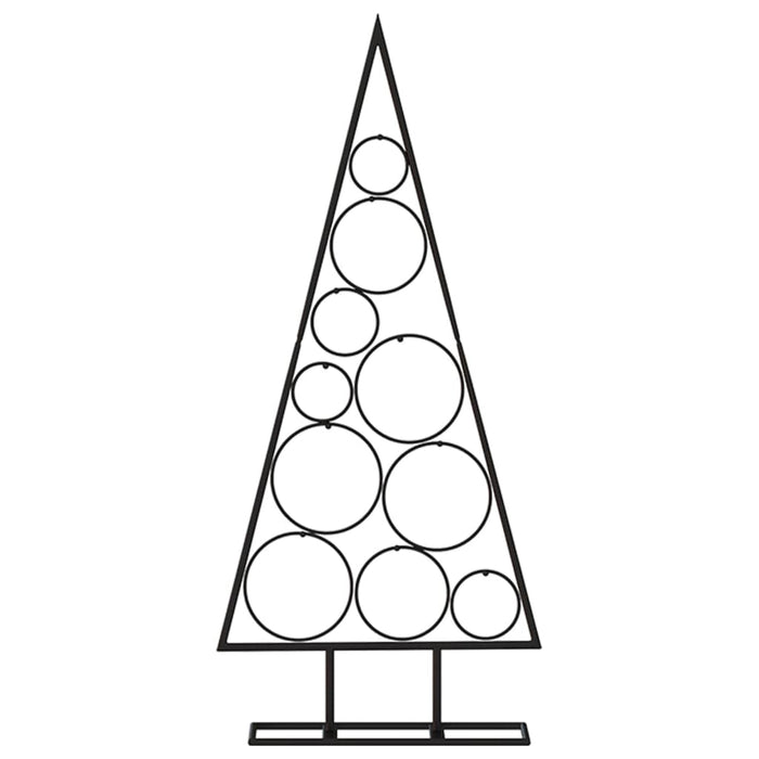Brad de Crăciun din metal pentru decor, negru, 90 cm WALTI