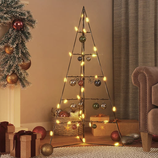 Brad de Crăciun din metal pentru decor, negru, 100 cm - WALTI WALTI
