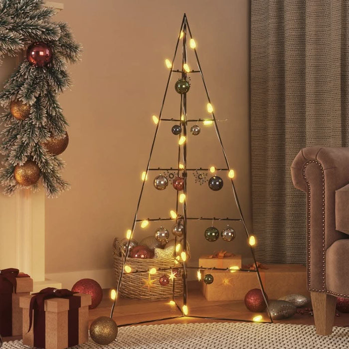 Brad de Crăciun din metal pentru decor, negru, 100 cm - WALTI WALTI