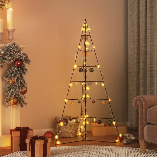 Brad de Crăciun din metal pentru decor, negru, 140 cm - WALTI WALTI