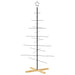 Brad de Crăciun din metal cu bază din lemn, negru, 150 cm - WALTI WALTI