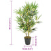 Arbore din bambus artificial 368 de frunze 80 cm verde - WALTI WALTI
