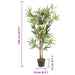 Arbore din bambus artificial 552 de frunze 120 cm verde - WALTI WALTI