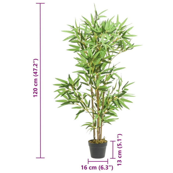 Arbore din bambus artificial 552 de frunze 120 cm verde - WALTI WALTI