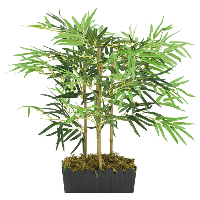 Arbore din bambus artificial 368 de frunze 80 cm verde WALTI